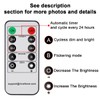 CelebrationLight 6 Pack Flameless Taper Candles with Remote/Timer & Suction