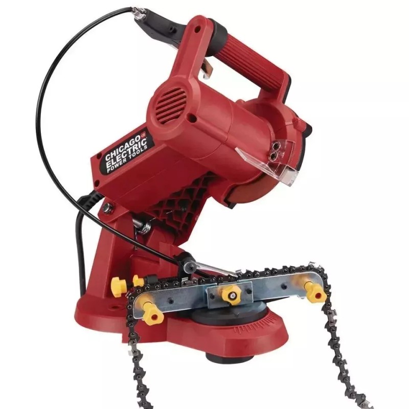 Chicago electric Chainsaw Chain Grinder 120 Volts 5000Rpm Multi-Angle Sharpener