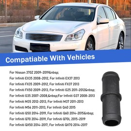 Panwarmoll Heater Hose Connector Fitting Adapter Compatible with NISSAN 370Z,for Infiniti G35 G37 QX50 Q60 Q70 M35 M37 Replace 92417JK20A