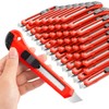 DIYSELF 30 Pack Box Cutter Retractable, 18mm Box Knife, Utility