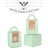 Gcardist Light Green Cupcake Boxes Individual Cupcake Holders Disposable 25pcs