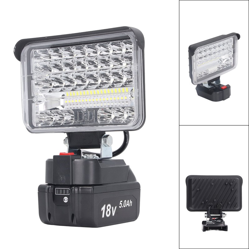 144W 7200LM LED Work Light Spotlight Floodlight Emergency Portable Flashlight