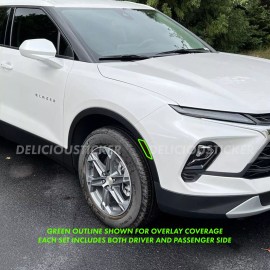 Deliciousticker For 2023-2025 Chevy Blazer Front Side Markers SMOKE PreCut Tint Vinyl Overlay