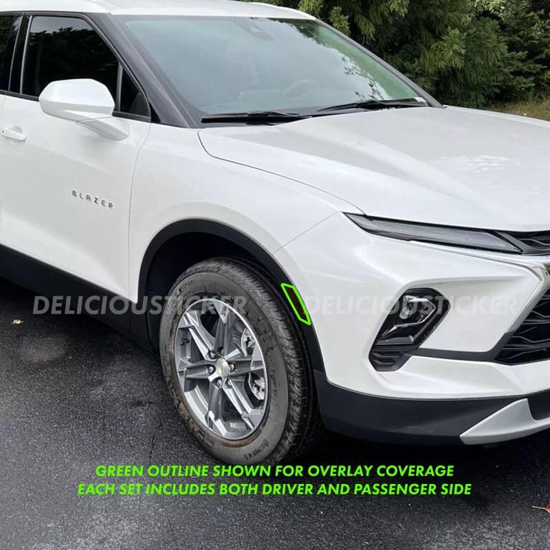 Deliciousticker For 2023-2025 Chevy Blazer Front Side Markers SMOKE PreCut