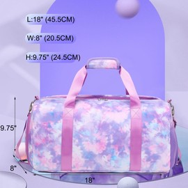 Sports bag, sports bag, travel bag, swimming bag, sauna bag, swimming pool bag, shoe bag, travel bag, children's bag, purple, travel bag