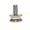 SATCO NICKEL-PLATED FINIAL REDUCER :3/8" THREADED HOLE/ 1/4"-27 FINIAL THREAD