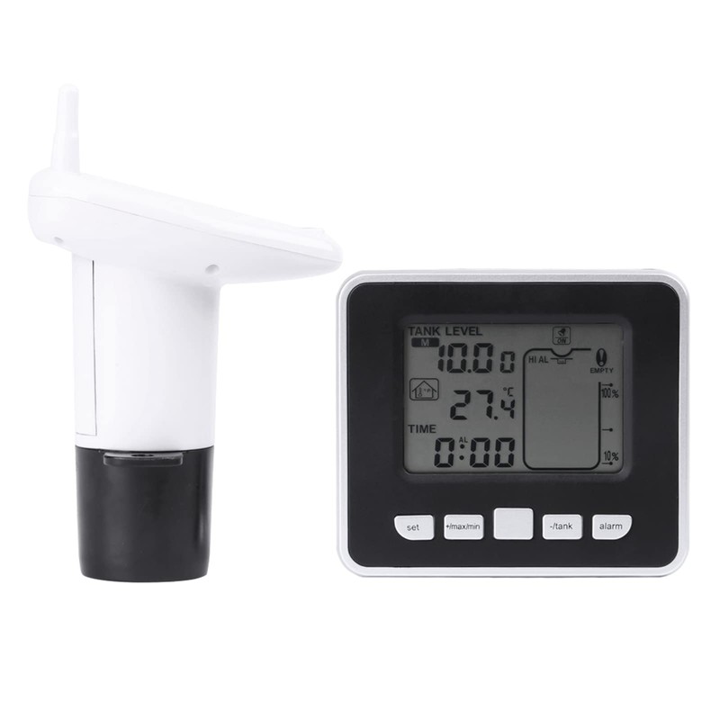 Level Meter Ultrasonic Level Indicator Thermometer Hygrometer with Temperature Display
