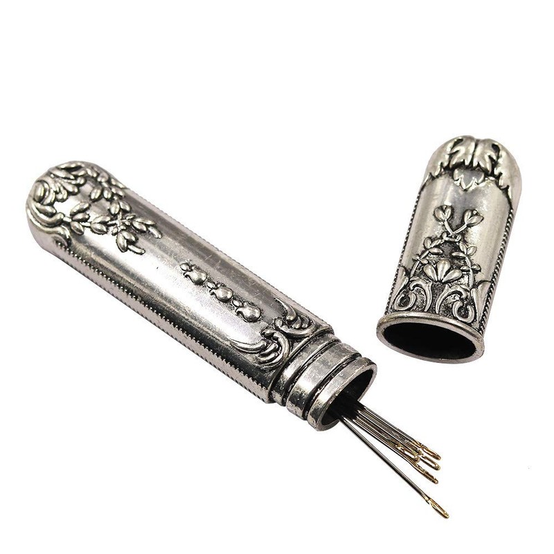 Self Threading Needles, 24pcs Big Eye Embroidery Needle DIY Hand