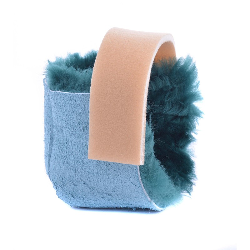 Ability Superstore Green Sheepskin Heel Protectors