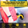 Godboy Gas Can Spout Replacement, Gas Can Nozzle, (5 Kit-Yellow)