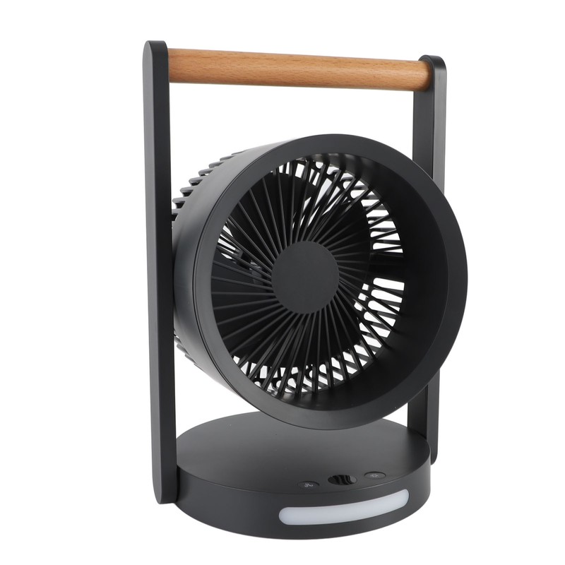 USB Desk Fan with Night Light 5 Speeds Quiet Portable