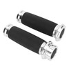 1Pair Universal Motorcycle 25mm Handgrip Aluminum+Rubber Anti Slip Handlebar Grip