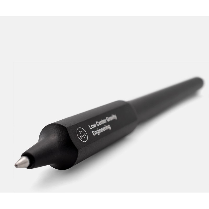 HMM Handcrafted Plummet Aluminium Ballpoint Pen - Black