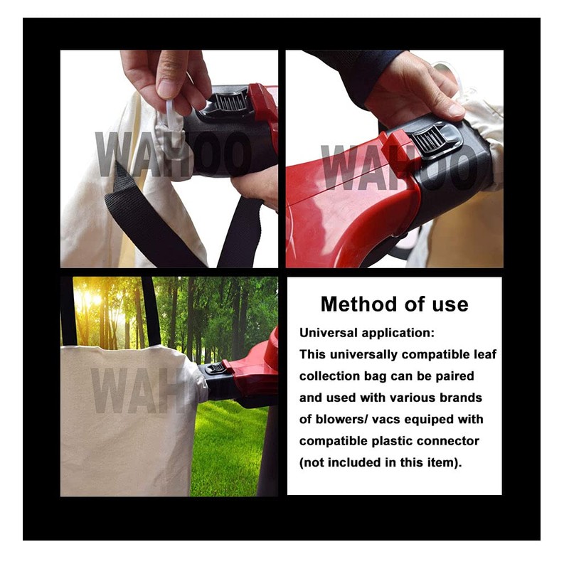 Haiouus Universal Leaf Vacuum Blower Bag Bottom Debris Dump Bag,