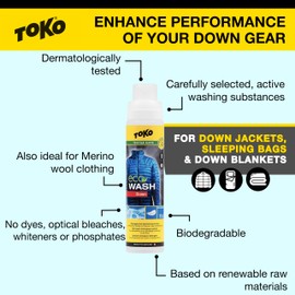 TOKO(トコ) アウトドアウエア用洗剤 Eco ダウンウォッシュ 250ml[ダウン・中綿製品用] 5582606