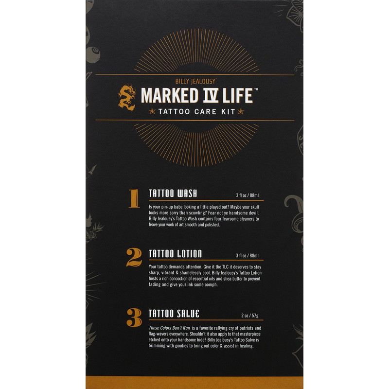 Billy Jealousy Marked IV Life Complete Tattoo Care Kit