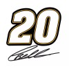 OAGFX NASCAR #20 Christopher Bell Decal ~ Vinyl Car Wall