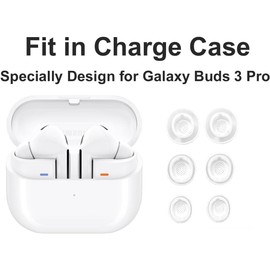 Replacement forGalaxy Buds 3 Pro Ear Tips, Earbuds Tips Silicone Ear Tip for Galaxy Buds 3 Pro, Earbuds Eartips Small Size 3 Pairs,White 913w S