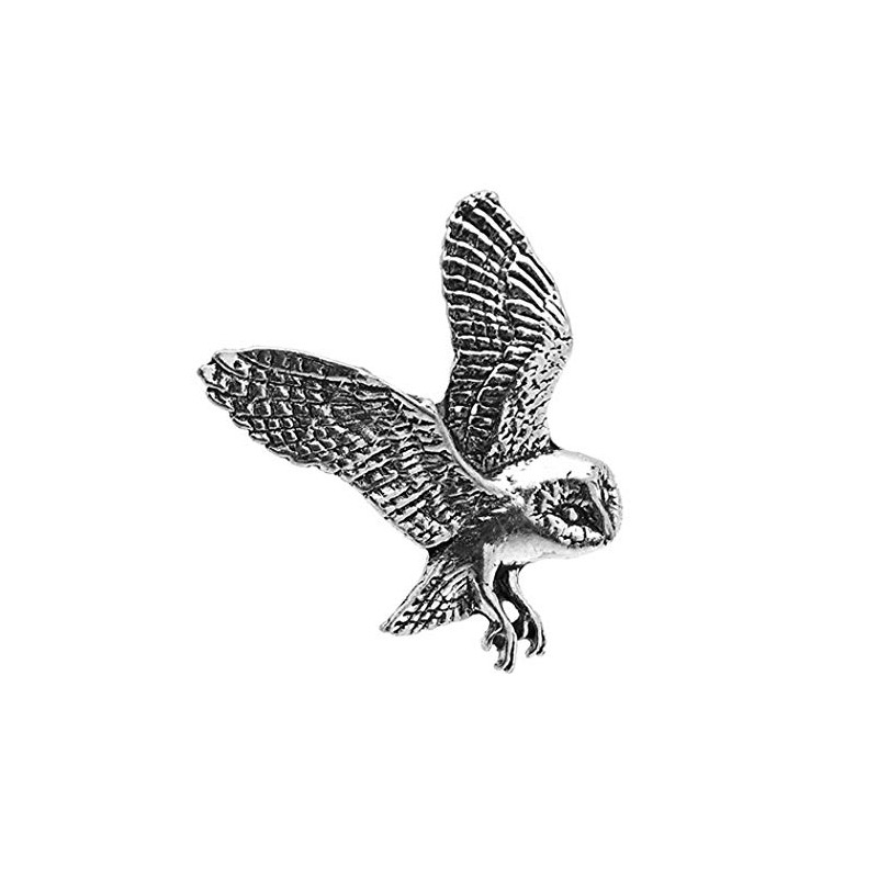 Pewter Owl Pin Lapel Pin Pin204, pewter