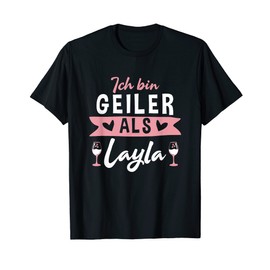 Mallorca Geiler als Layla Malle Women's Summer T-Shirt, black