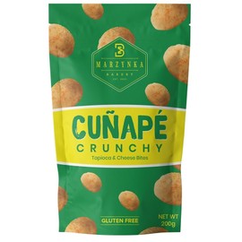 Cuñape Crunchy by Marzynka Bakery, Tapioca and Cheese Bites, Gluten & Sugar Free, Healthy Snack, 7 Once Resealable Bag, Protein Snacks.
