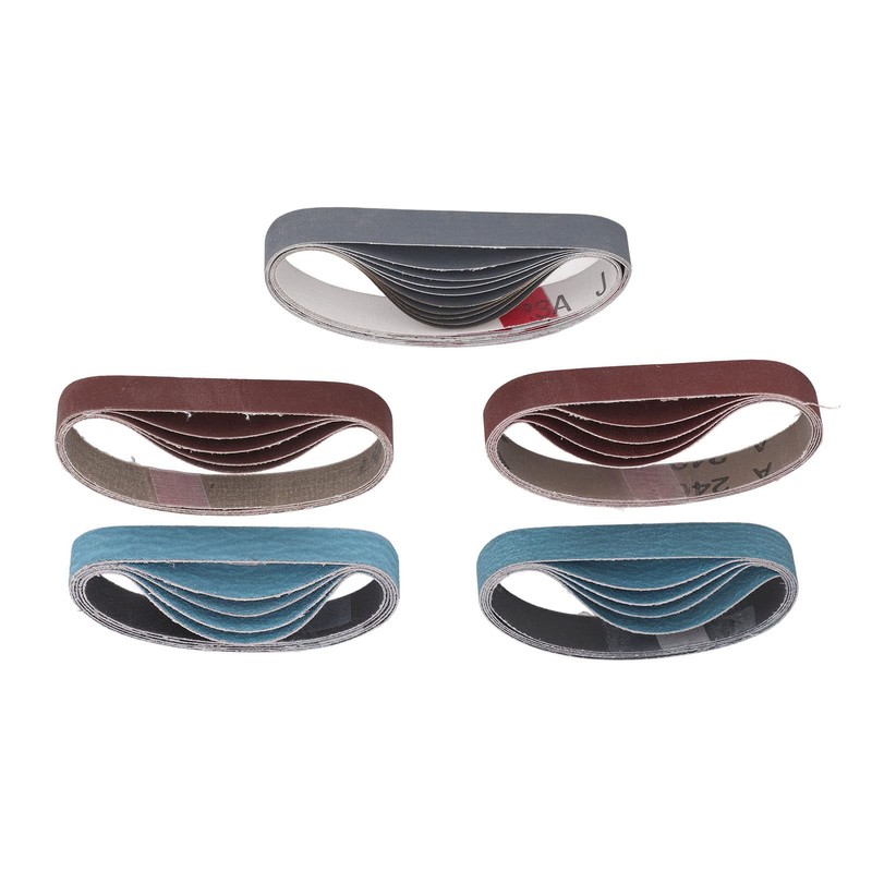 Sanding Belt, Fine Flat Seam Multifunction Sanding Belt Set 80