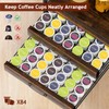 Homsorout Coffee Syrup Rack Organizer - 4-Tier 8 Syrup Wine
