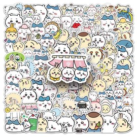101 Pcs Chiikawa Stickers for Water Bottle|Vinyl Waterproof Sticker for Laptop Skateboard Phone Car Decals for Teens Adults for Party Favors Supplies Decor (Kawaii Japanese Cartoon Stickers)