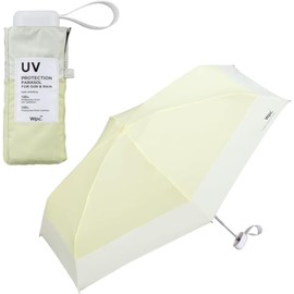 Generic Wpc. Light-blocking Tiny Folding Umbrella 801-16423-102 Umbrella For both sunny and rainy days Light-blocking Lightweight Water-repellent Simple Wpc, Yellow