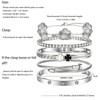 Camhanno Silver Bangle Bracelets for Women - Stainless Steel Stackable