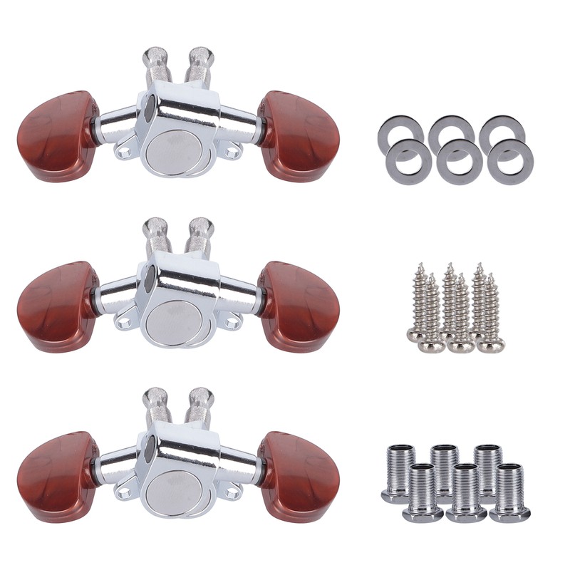 6PCS Guitar Tuning Pegs Electric Acoustic Enclosed Locking Tuner Machine