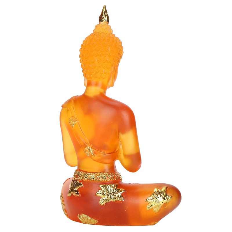 Transparent Sitting Buddha Statue Resin Buddha Figurine Sculpture Home Office