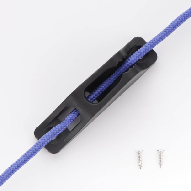 VTurboWay 2 Pcs Nyon Kayak Cord Lock Cleat, Rope Cleat,