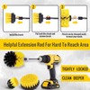 4/5 Piece Drill Brush Attachment Set - Power Scrubber Brush