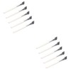 Baluue 2sets Mini Eyebrow Brush Set Portable Travel Beauty Tool