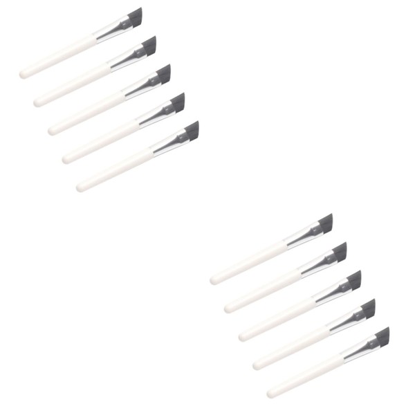 Baluue 2sets Mini Eyebrow Brush Set Portable Travel Beauty Tool