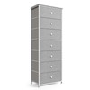 Tall Fabric Dresser for Bedroom, Vertical Storage Organizer Tower with