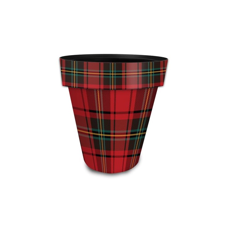 Briarwood Lane Holiday Plaid Large Planter