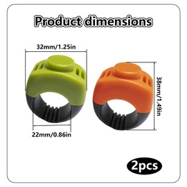 2PCS Dog Clicker Training Kit – Professional Dog Training Clickers for Puppy & Cat – Cat Clicker Trainer, Stop Barking Device & Behaviour Aid (Yellow + Orange)