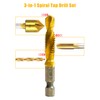 13 Pcs Titanium Combination Drill and Tap Bits Set, SAE/Metric