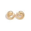 Chunky Big Spiral Statement Earrings for Women Teen Girls, 14K