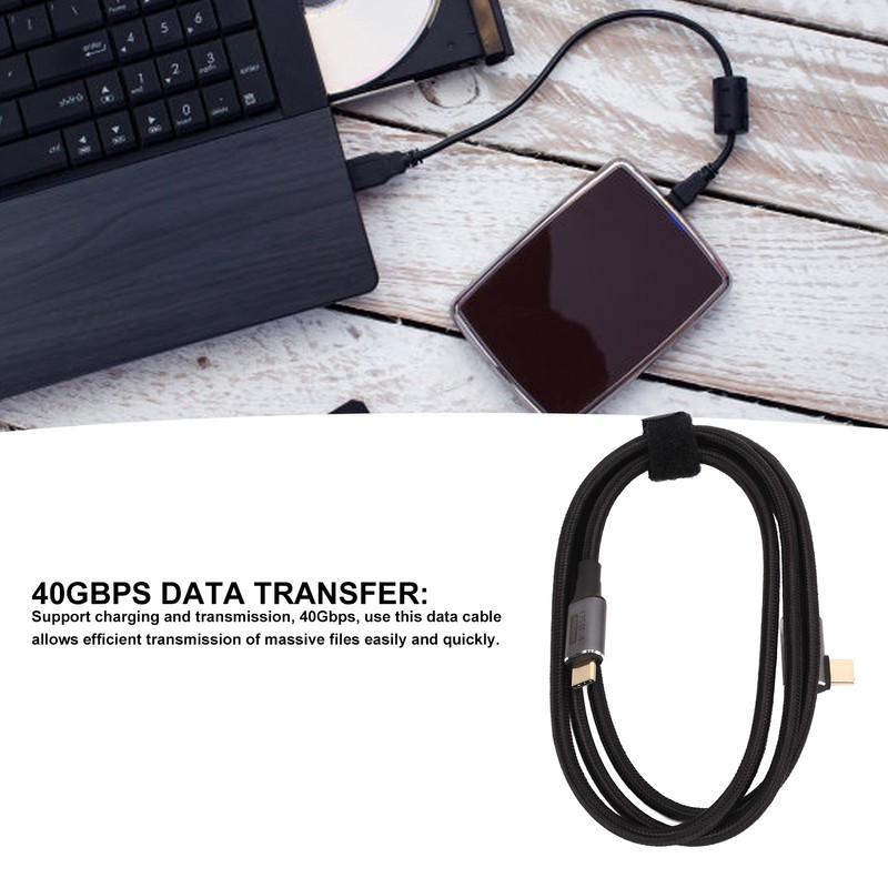 1.2m USB C to USB C Cable 40Gbps High Transmission