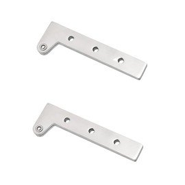 Hidden Door Pivot Hinge, 64mm x 21.5mm Door Hinges, 360 Degree Rotating Cabinet Door Window Hinges (10MM)