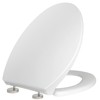 Quiet-Close Elongated Toilet Seat, Heavy Duty Toilet Seat Cover Comfort