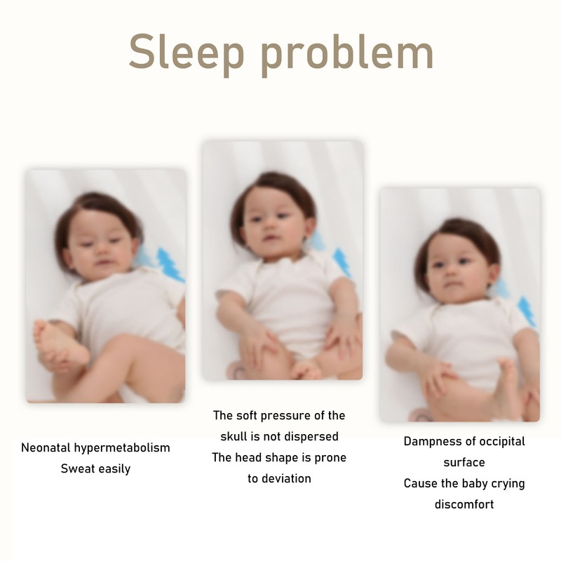 Baby Head Shaped Pillow Soft Nursing Support Adjustable Baby Positioning