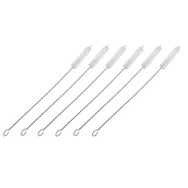 Mian Twisted Stainless Steel Wire Tube Brush 8" Long x 3/8" Diameter, 6 Pack