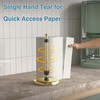 Paper Towel Holder Countertop, Gold Kitchen Accessories Decor, Stainless Steel,