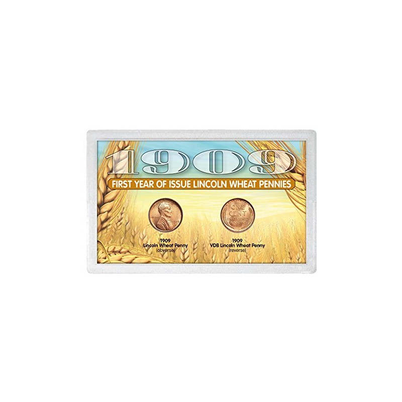 American Coin Treasures 1909 “First-Year of Issue” Lincoln Wheat-Ear Pennies