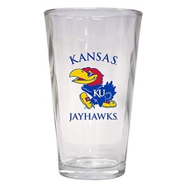 Kansas Jayhawks 16 oz Pint Glass 4 Pack