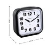 Tinload 5.5" Large No Ticking Analog Alarm Clock,Silent Readable for